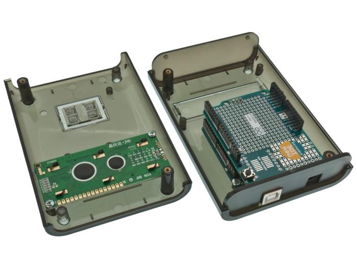 Projektlåda för Arduino UNO - transparent @ electrokit (2 av 3)