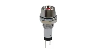 Lysdiodsindikator 2V 20mA röd @ electrokit