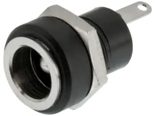 DC-jack 2.1x5.5x9.5mm chassie @ electrokit