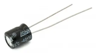 Electrolytic capacitor 100 uF 25V 105C &oslash;6.3x11mm 1000h @ electrokit