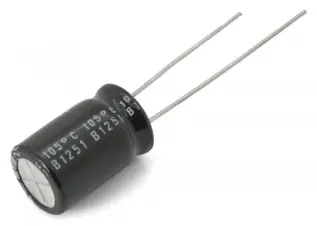Electrolytic capacitor 1000uF 25V 105C &oslash;10x20 2000h @ electrokit