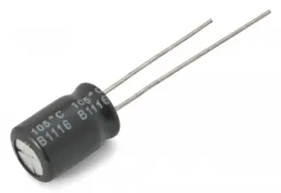 Electrolytic capacitor 470 uF 16V 105C &oslash;8x12mm 2000h @ electrokit