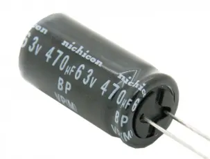 Electrolytic capacitor 22uF 63V &oslash;8x11.5mm bipolar 2000h @ electrokit