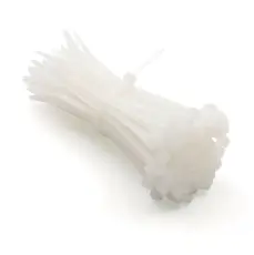 Buntband 100 x 2.5mm polyamid max &oslash;22mm vit 100-pack @ electrokit