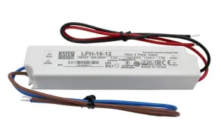 Mean Well LPH-18-24 LED drivdon 24V 0.75A 18W - CV @ electrokit