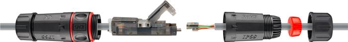 Skarvdon för cat6 UTP kabel utomhus IP68 @ electrokit (2 av 3)