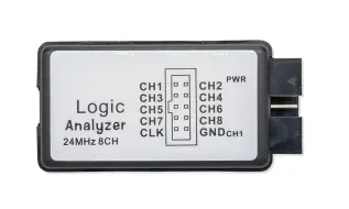 Logikanalysator 8-kan 24MHz USB-miniB @ electrokit