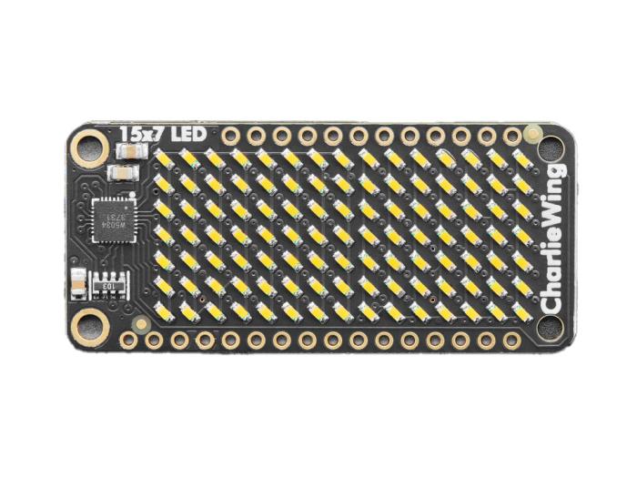 15x7 CharliePlex LED Matrix FeatherWing - Warm White @ electrokit (2 av 4)