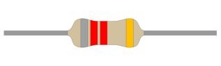 Resistor carbon film 0.25W 8.2kohm (8k2) @ electrokit