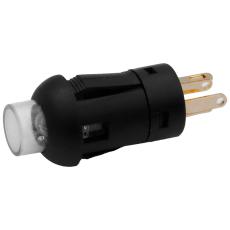 Trycknapp 1-pol off-(on) led röd @ electrokit