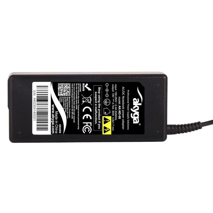 Laptop charger 19V 4.74A 90W 4.8x1.7mm - AK-ND-08 @ electrokit (5 of 5)