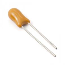 Tantal 100uF 16V 20% 5.08mm @ electrokit