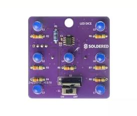 LED-t&auml;rning med mikrokontroller - byggsats @ electrokit
