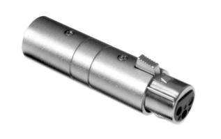 XLR-adapter 3-pol hane till hona @ electrokit