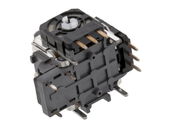 Joystick 2-axel 10k + switch 18x22mm @ electrokit (2 av 2)
