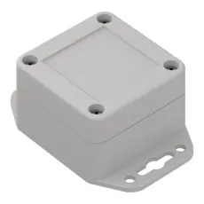 Apparatl&aring;da med fl&auml;ns 60x60x40mm ABS IP65 @ electrokit