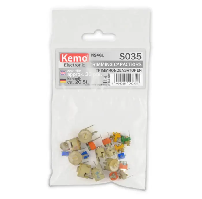 Trimming capacitors approx. 20 pcs - mixed values @ electrokit (2 of 2)