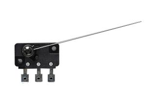 Micro Switch 50mA on-(on) long wire lever @ electrokit