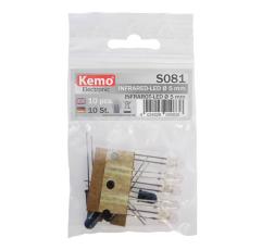 IR-LEDs 5mm approx. 10 pcs - mixed values @ electrokit