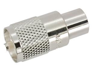PL259 UHF male silver soldering @ electrokit