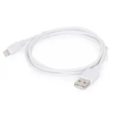 USB-A till Lightning-kabel 1m vit @ electrokit