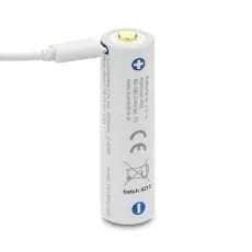 Batteri Li-Ion 18650 3.7V 3500mAh inbyggd USB-laddare @ electrokit