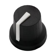 Knob rubber grey &oslash;16.8x14.5mm D-shaft @ electrokit