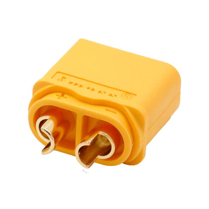 XT60 strömkontakt 2-pol 30(60)A hane skydd @ electrokit (2 of 3)