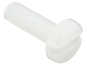 Spårskruv nylon MCS M4 x 12mm @ electrokit