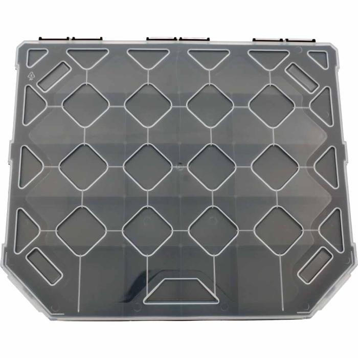 Sortimentlåda svart/klar 284x243x40mm @ electrokit (2 av 3)