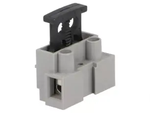 Terminal block 2.5mm² 1-way with 5x20mm fuse @ electrokit