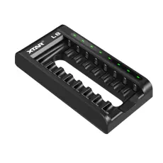 Smart batteriladdare 8x AAA/AA NiMH + 1.5V Li-Ion @ electrokit