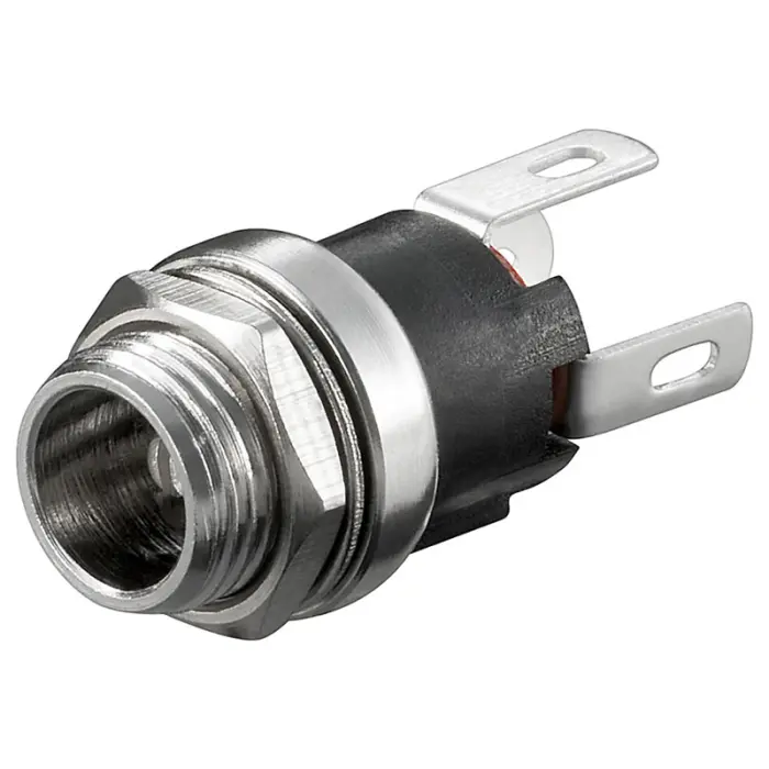 DC-jack 2.1x5.5x9.5mm chassi @ electrokit (1 av 2)