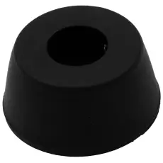 Apparatfot för M3-M4 ø16x7.8mm svart gummi @ electrokit