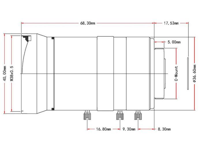 8-50mm zoom lens for Raspberry Pi cameras C-mount @ electrokit (7 of 7)