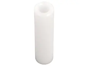 Distans 6/3.2 x 25mm plast vit @ electrokit