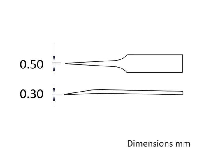 Pincett 115mm kolfiber ESD 130°C - 0.5mm @ electrokit (3 av 3)