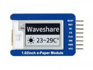 10.2" E-ink display 120x80px black/white breakout SPI @ electrokit