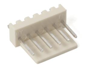 PCB header 2510-6A 2.54mm 6-pin @ electrokit