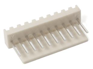 PCB header 2510-10A 2.54mm 10-pin @ electrokit