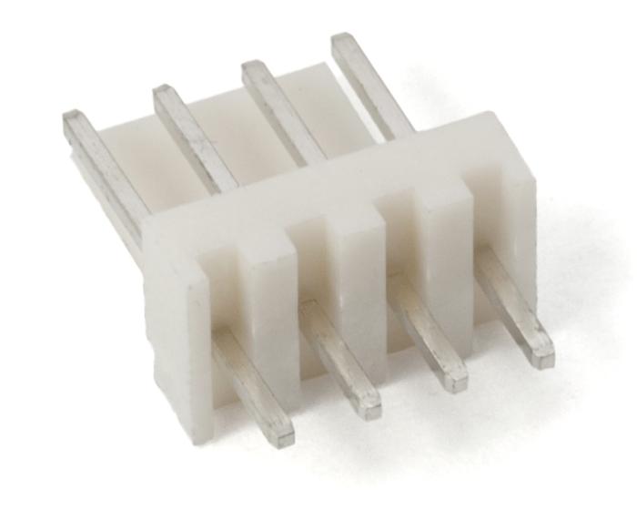 PCB header 2510-4A 2.54mm 4-pin @ electrokit (2 of 4)