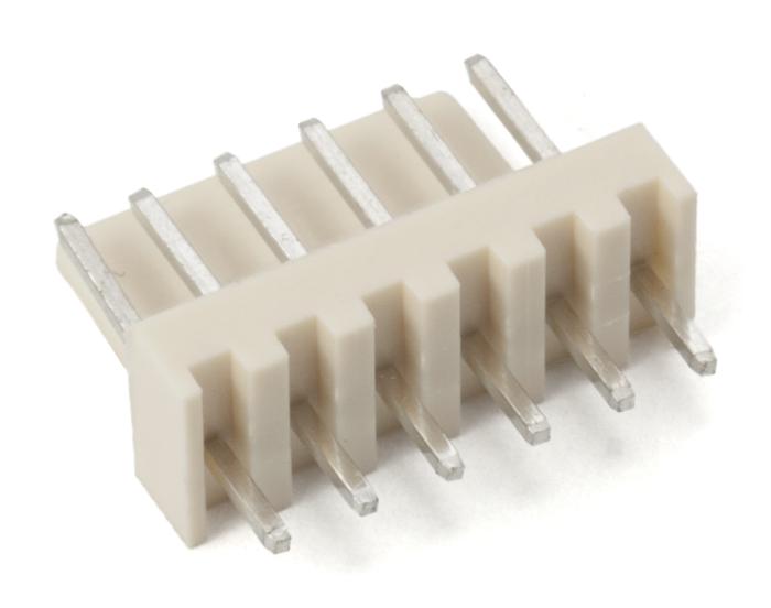 PCB header 2510-6A 2.54mm 6-pin @ electrokit (2 of 4)