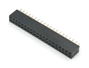 Hylslist 2x20-pin 2.54mm - 8.5mm GIPO booster header @ electrokit