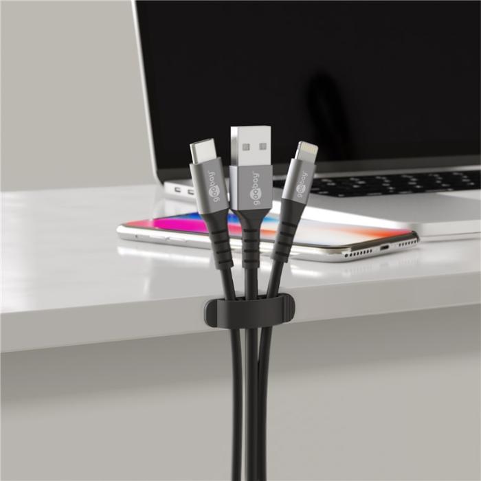 Kabelhållare med clips set med 6 delar @ electrokit (5 av 8)