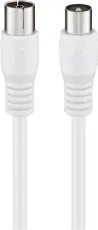 Antennkabel 5.0m 85dB klass A vit @ electrokit