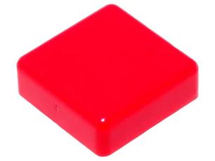 Topp för tryckknapp 12x12mm - röd @ electrokit