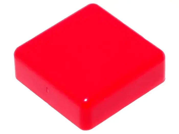 Topp för tryckknapp 12x12mm - röd @ electrokit (1 av 1)