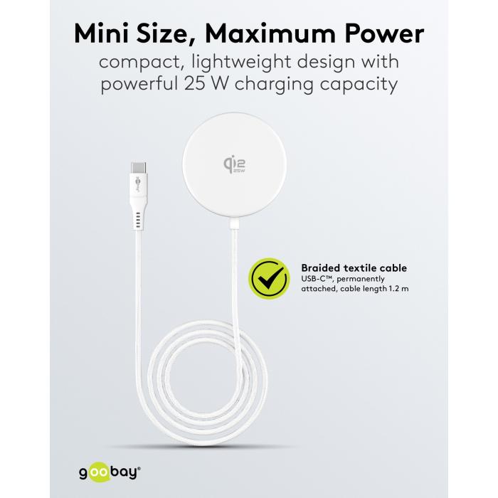 Trådlös Qi2 snabbladdare 25W med magnet och hållare @ electrokit (6 av 7)