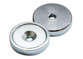 Magnet neodym &oslash;10x4.5mm med 3mm h&aring;l 1.3kg @ electrokit