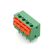 Fj&auml;derplint 4-pol 5.08mm 0.2-2.5mm&sup2; PCB vertikal @ electrokit